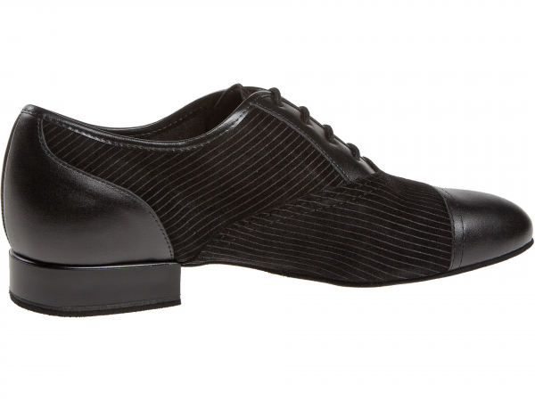 Diamant 077-075-165 Mod. 077 mens dance shoes width G regular heel 2 cm black leather / black laser suede