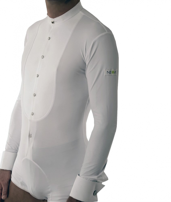 Very Zofcin Performance Shirt slim fit with pushbuttons white