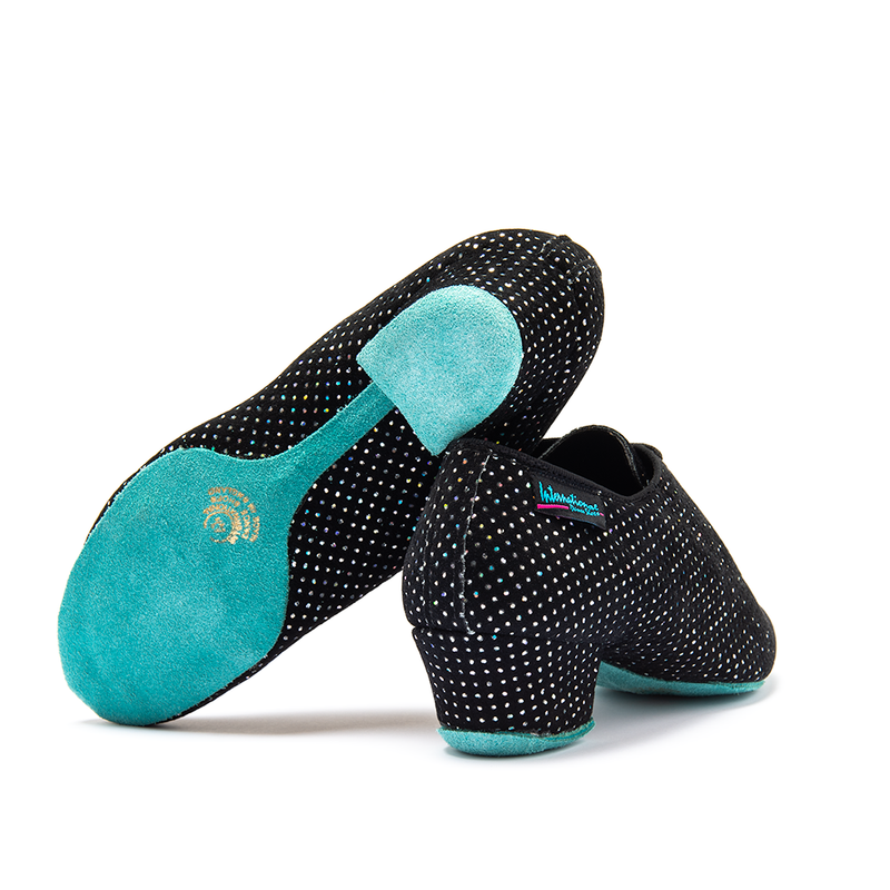 International Heather split-sole - zwart zilver hologram - Afbeelding 4