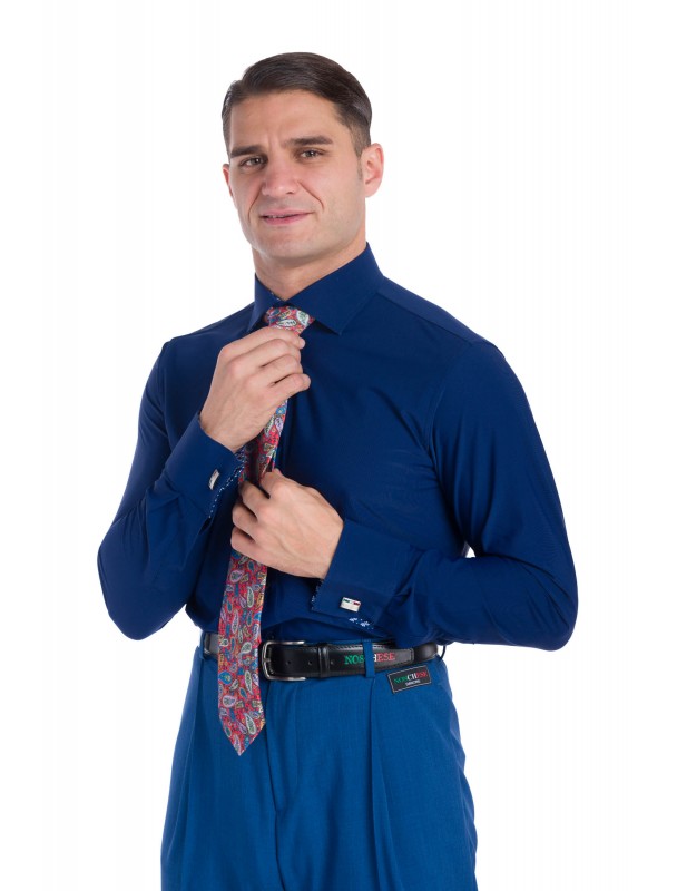 Pepero blauw veren shirt - Afbeelding 3