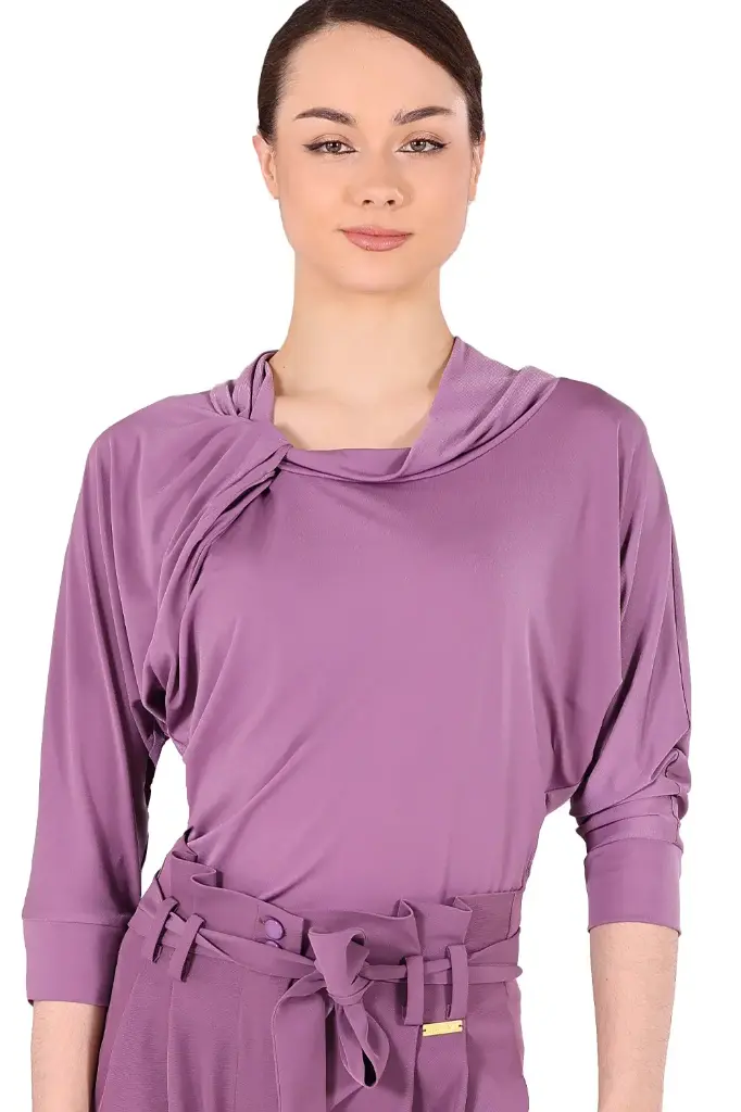 [1JL261101XSLAV-9900] Damen Tanzshirt _SANDY_ lavendel (XS)