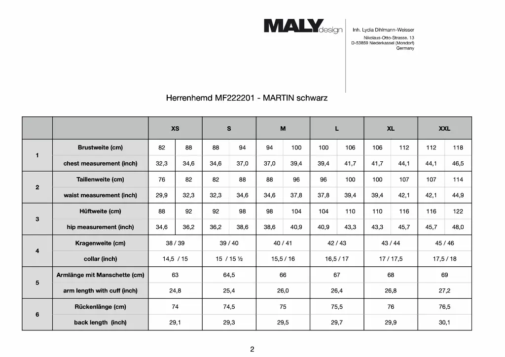 Maly Design Heren danshemd MARTIN - Afbeelding 7