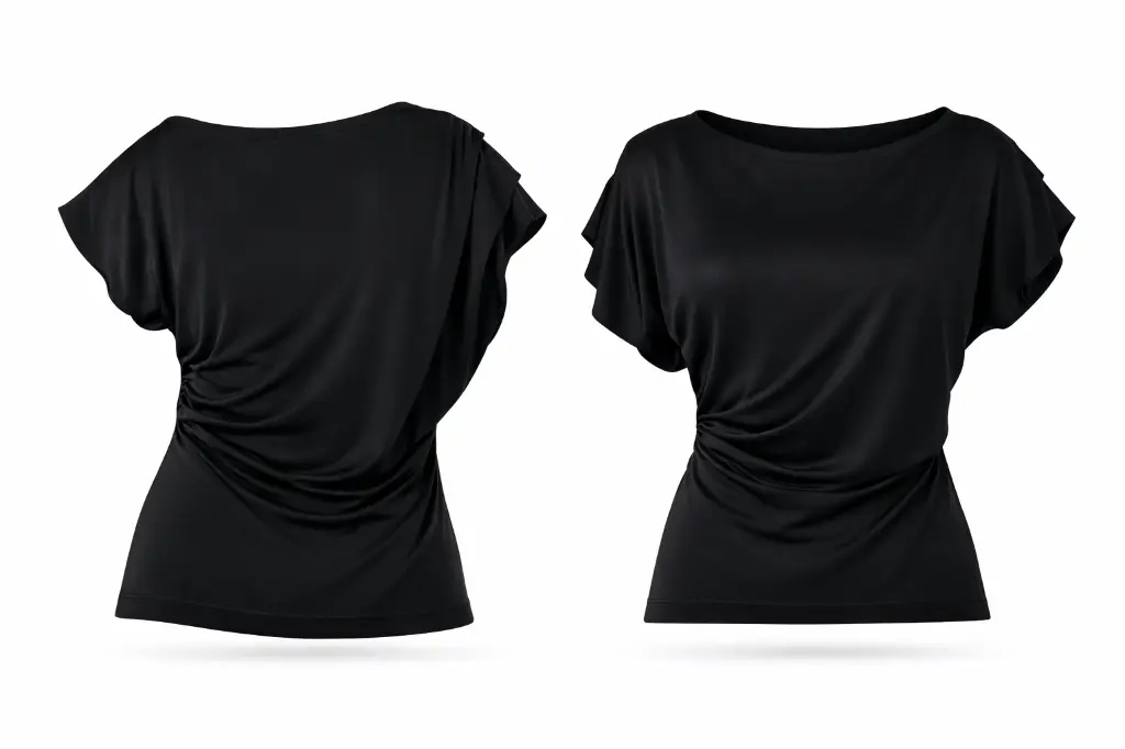MALY Dames Tanzshirt SARA Zwart – Model MF231103 - Afbeelding 6