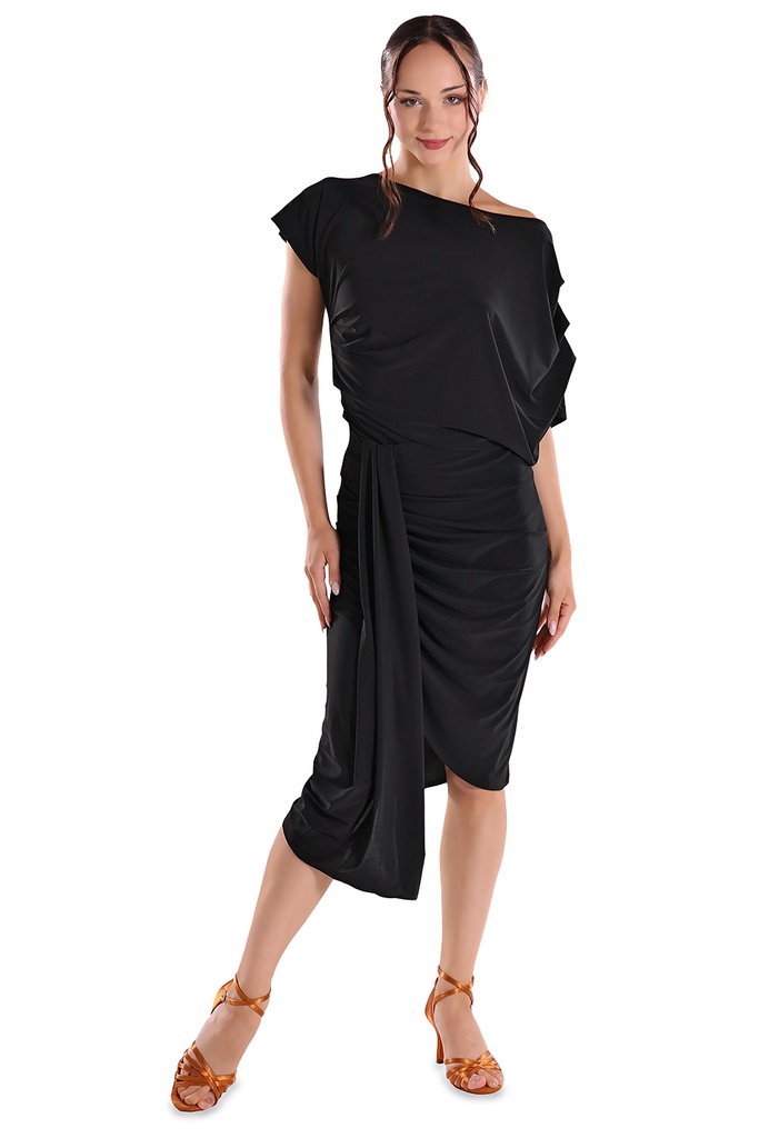 MALY Dames Tanzshirt SARA Zwart – Model MF231103 - Afbeelding 4