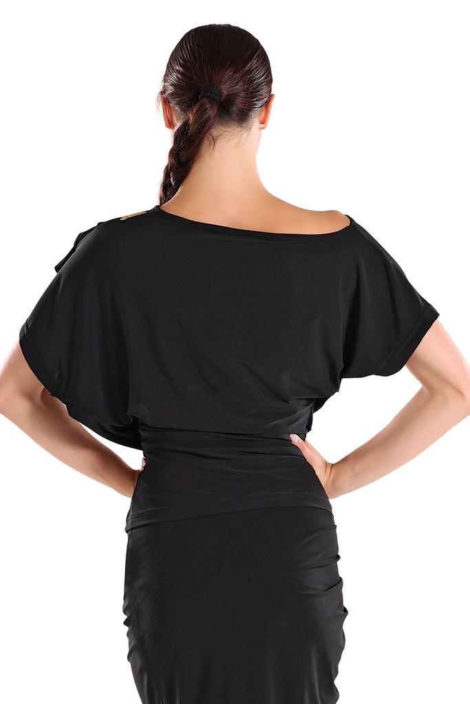 MALY Dames Tanzshirt SARA Zwart – Model MF231103 - Afbeelding 7